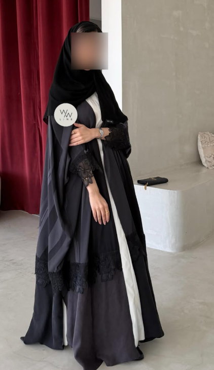Ombré Lace Cape Abaya